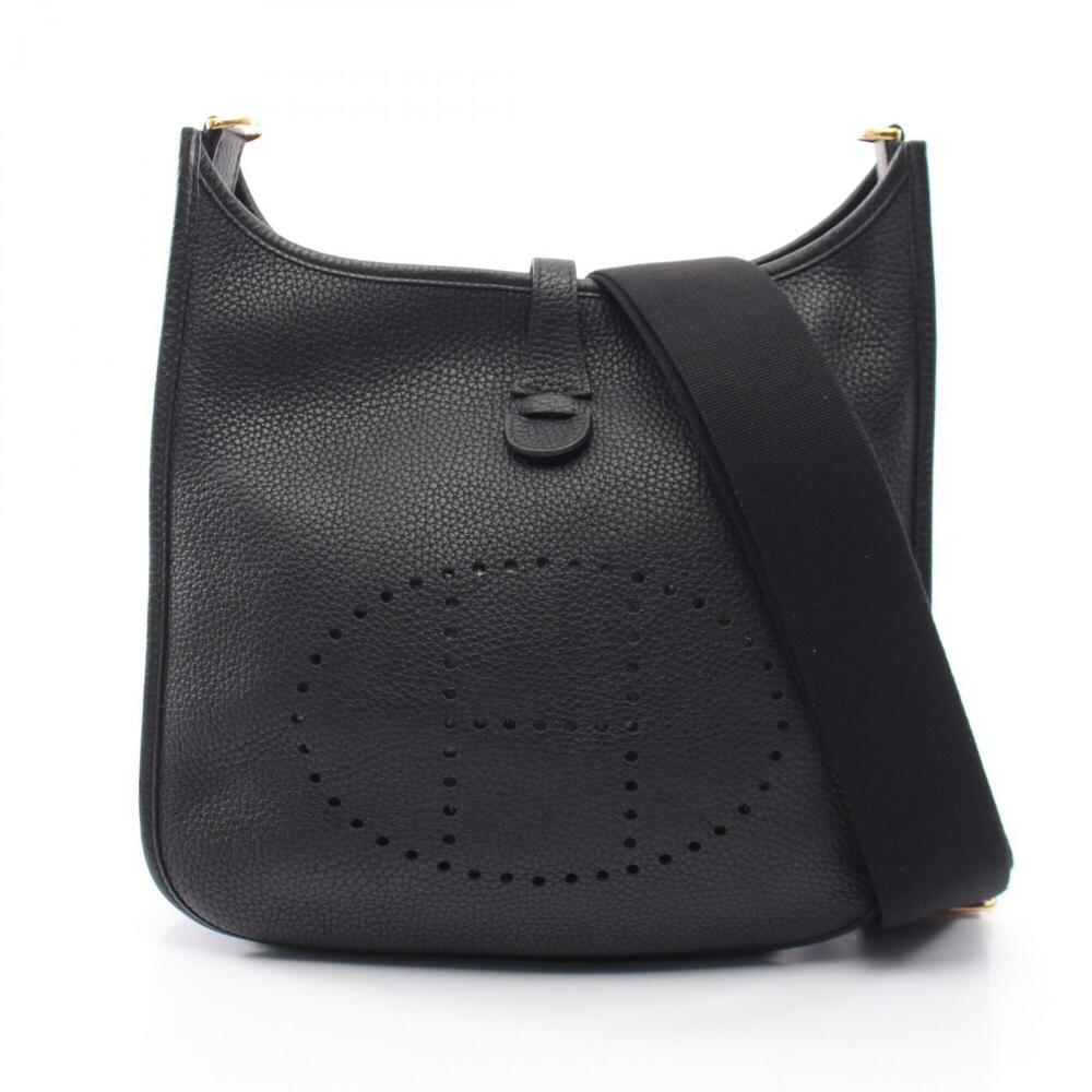 Hermes Evelyne 3 Trois PM Shoulder Bag Handbag Leather Taurillon Clemence Wom...